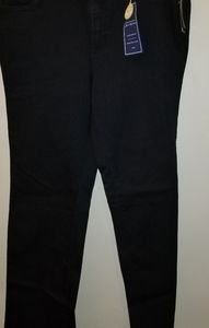 Charter Club Black Denim Straight Leg